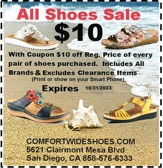 Comfort Wide Shoes Sale Coupon San Diego